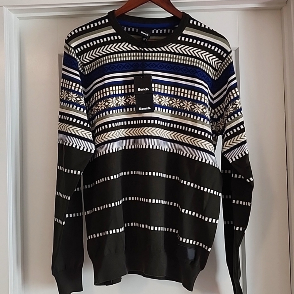 Bench Men's Crew Neck Knit Green